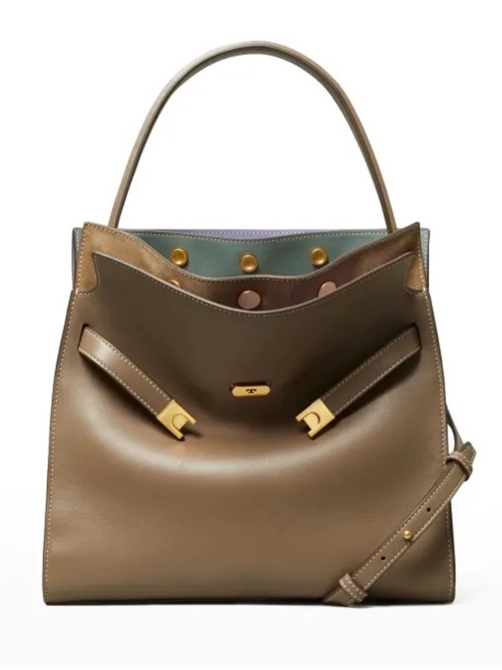 Tory Burch double Lee radziwill bag, size small in clam shell